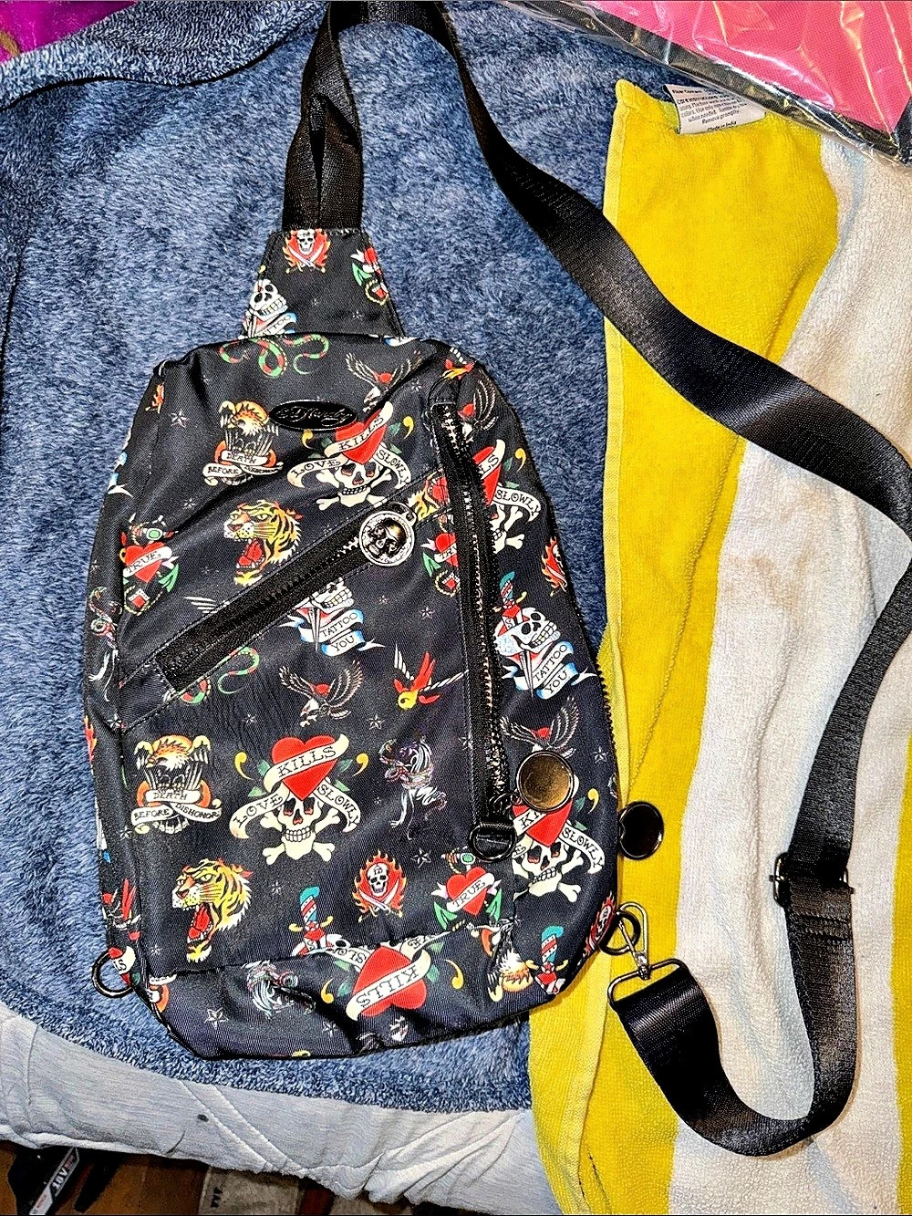 Ed hardy  Printed satchel